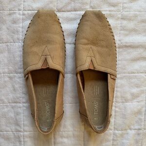 TOMS women Tan Slip-On Shoes